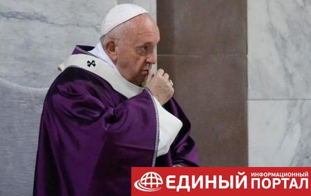 Папа Римский поддержал больных коронавирусом