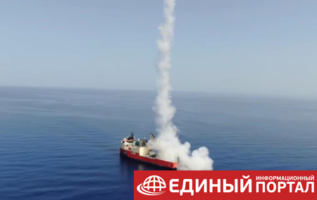 Израиль на море испытал баллистическую ракету