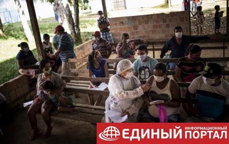 За день в Бразилии скончались 1349 больных коронавирусом