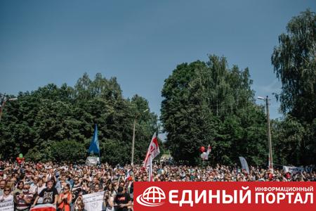 По всей Беларуси прошли митинги в поддержку соперницы Лукашенко