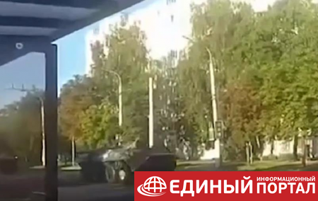 В Минске заметили колонну военной техники