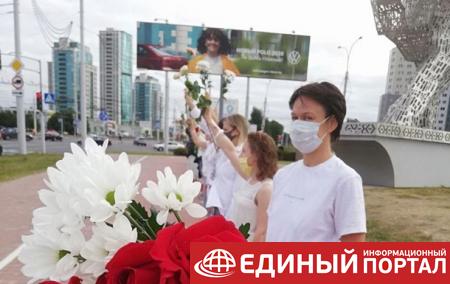 В Минске с утра люди становятся в цепочки солидарности