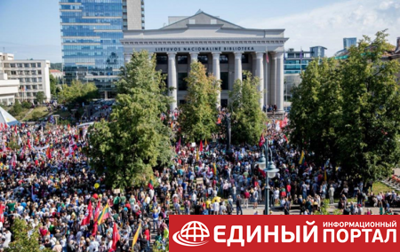В Литве протестуют против обязательной вакцинации