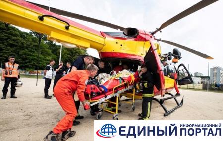 Во Франции упал спасательный вертолет