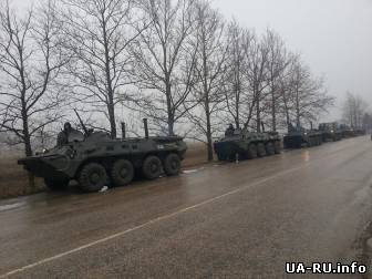 БТРы в Крыму возвращаются в место дислокации