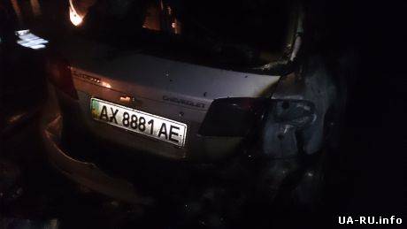 Еще одну машину сожгли активистам Харьковского Евромайдана (фото)