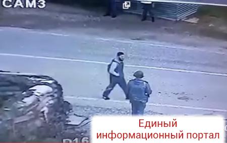 Появилось видео самоподрыва смертника в Грозном