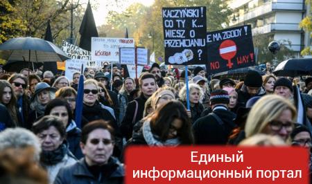 В Польше снова бастуют против запрета абортов
