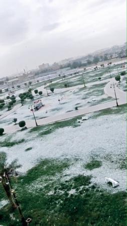 Саудовскую Аравию засыпало снегом