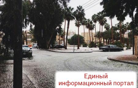 Саудовскую Аравию засыпало снегом