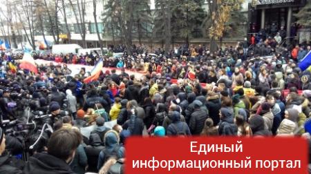 В Кишиневе протестуют против результатов выборов