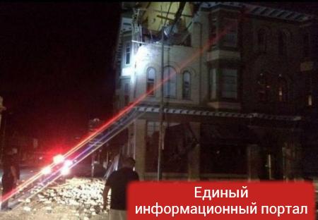 В США землетрясение разрушило дома