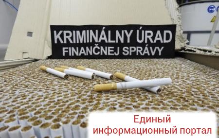 В Словакии прикрыли подпольную сигаретную фабрику с украинцами