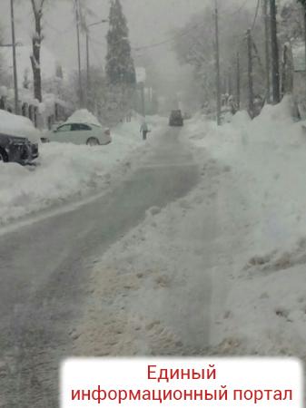 В Сочи выпало рекордное количество снега