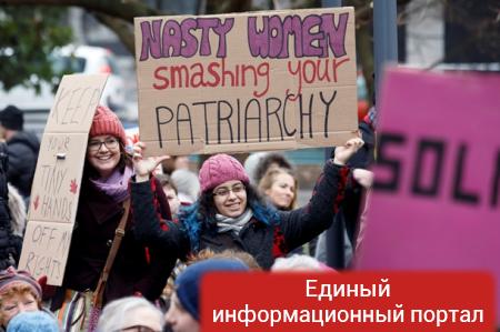 По всему миру проходят марши женщин против Трампа