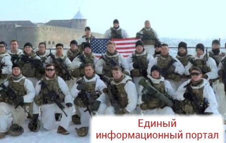 Военные США развернули свой флаг на границе с Россией