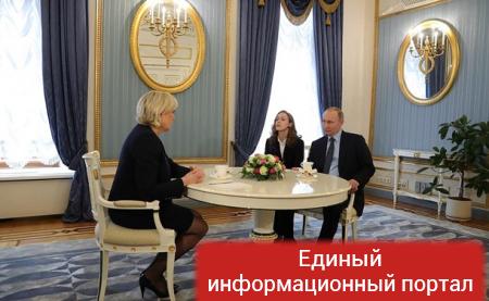 Путин принял Ле Пен в Кремле