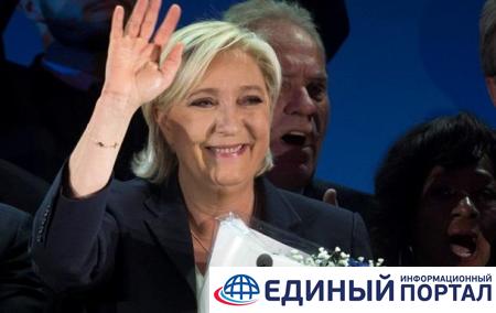 Ле Пен лидирует на выборах президента Франции