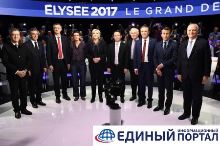 На президентских дебатах во Франции новый лидер