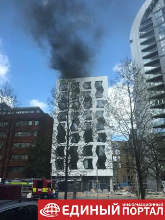 В Лондоне загорелся новый отель
