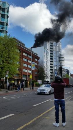 В Лондоне загорелся новый отель