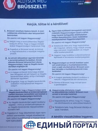 Венгрия начала кампанию против ЕС