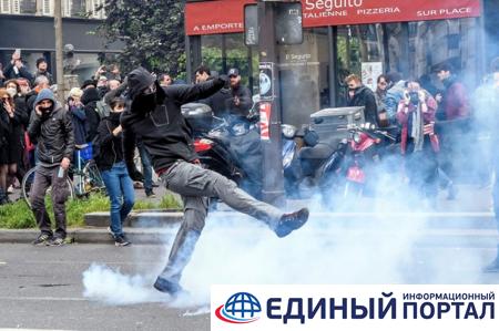 Первомайские столкновения в Париже: четверо пострадавших