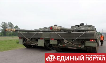 В Латвию прибыли танки из Испании