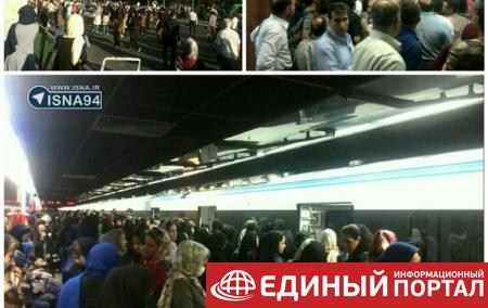 В метро Тегерана столкнулись два поезда