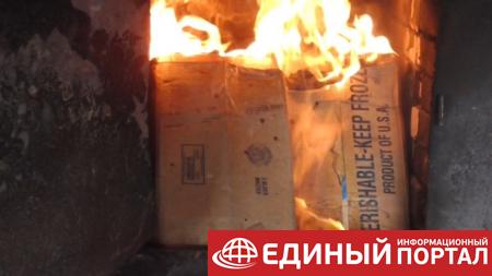 В России сожгли 200 килограммов икры для Украины