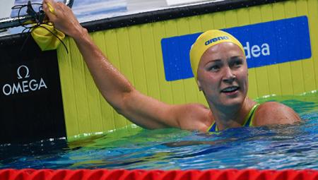 Шестрем обновила мировой рекорд в заплыве на 50 метров вольным стилем