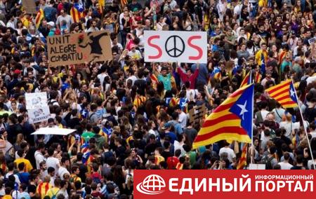 В Барселоне протестовали 700 тысяч человек