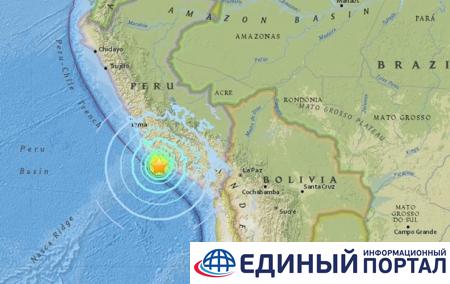 У побережья Перу произошло землетрясение магнитудой 7,3