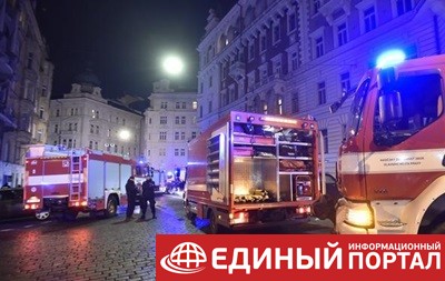В центре Праги сгорел отель