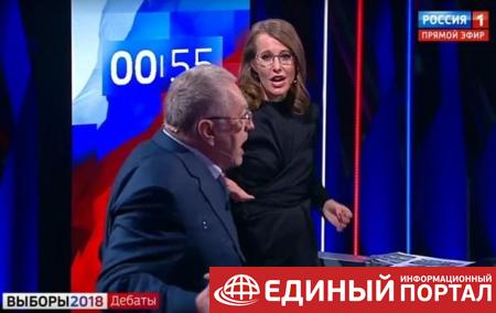 На Собчак напали в отместку "за Жириновского"