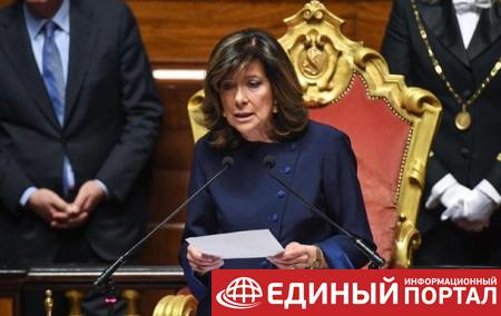 В Италии женщина впервые возглавила Сенат