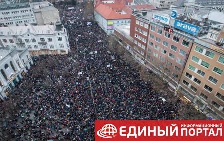 В Словакии протестовали против коррупции
