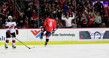 Дубль Овечкина помог "Вашингтону" обыграть "Нью-Джерси" в матче НХЛ