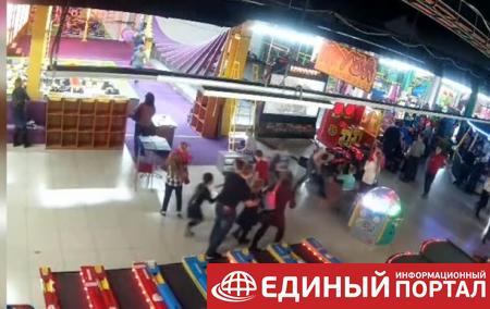 Пожар в Кемерово: появилось видео игровой зоны в момент возгорания