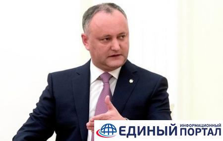 Додон хочет обговорить с Киевом Приднестровье