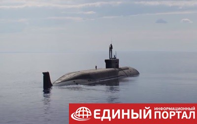 В РФ показали испытания нового подводного ракетоносца