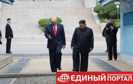 Трамп и Ким Чен Ын встретились на границе двух Корей