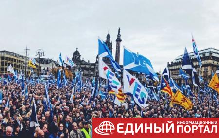 В Шотландии прошел марш за независимость региона