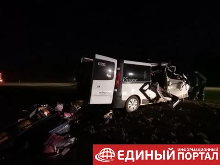 В России ДТП с микроавтобусом из Украины: пять жертв