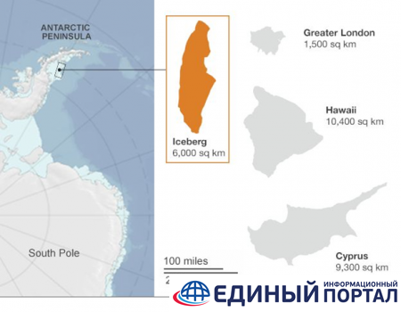 Разрушается самый большой в мире айсберг