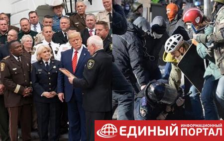 Для рекламы Трампа использовали фото с Майдана