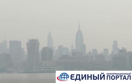 Нью-Йорк окутал густой дым из-за лесных пожаров