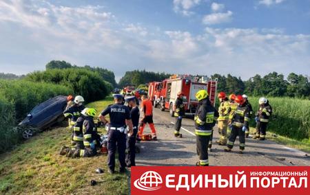 В Польше автобус с украинцами попал в аварию