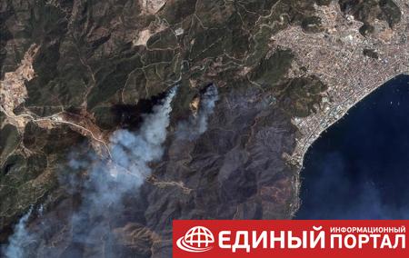 Пожары в Турции: сгоревшие леса показали из космоса