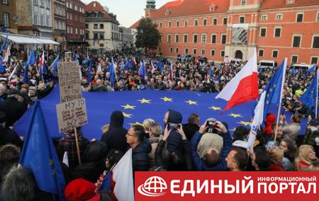 Майдан в Польше. Опасаются выхода из Евросоюза